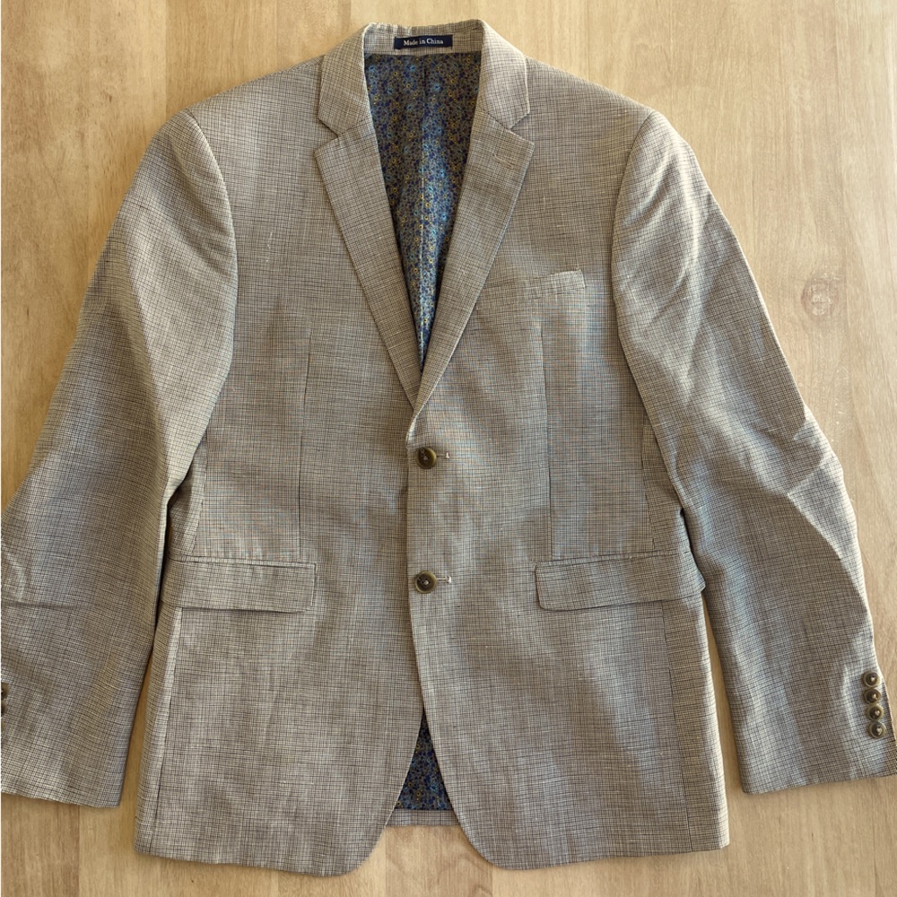 Original Penguin Wool Blend houndstooth Sport Coat